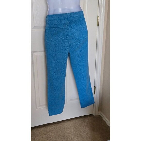 NYDJ 5 Pocket Cotton Twill Straight Leg Ankle Jeans Blue Petite size 8P - Picture 8 of 8